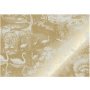 Engraved Landscapes 5 gold metallic behang 8 banen