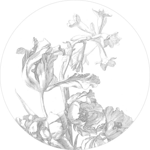 Engraved Flowers behangcirkel 190 I