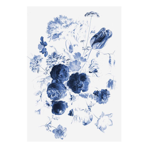 Royal Blue Flowers I behang (4 banen)