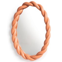 Braid spiegel 35x26 oranje