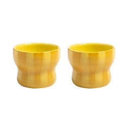 Circus espresso mok set van 2 geel