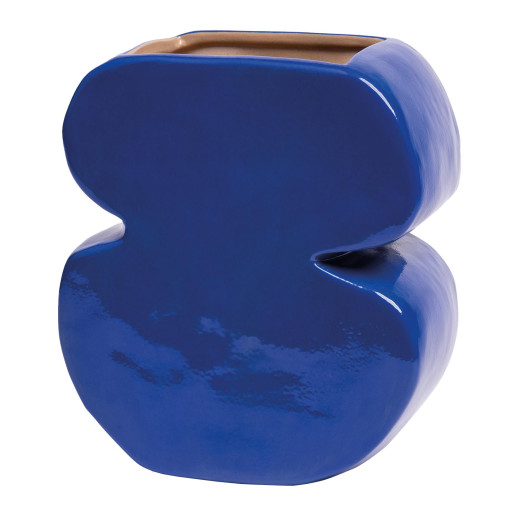 Clay bloempot donkerblauw