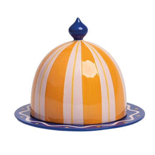 Jolly serveerschaal cloche oranje