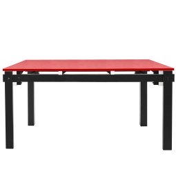 Military table tafel 160x85 Zwart-rood