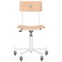 MITW Office chair beukenhout naturel, wit onderstel