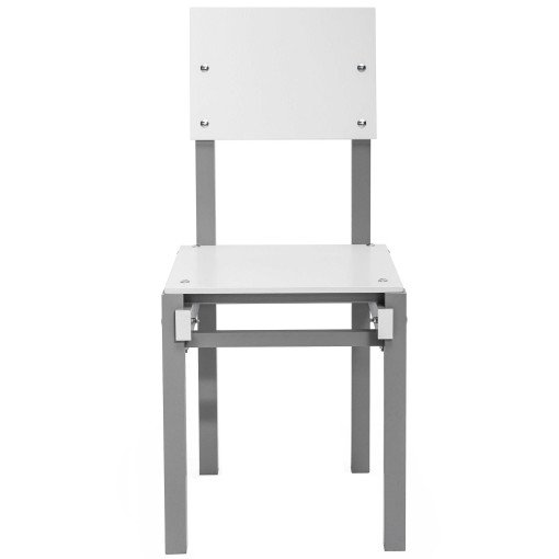 Military Chair stoel Grijs-wit