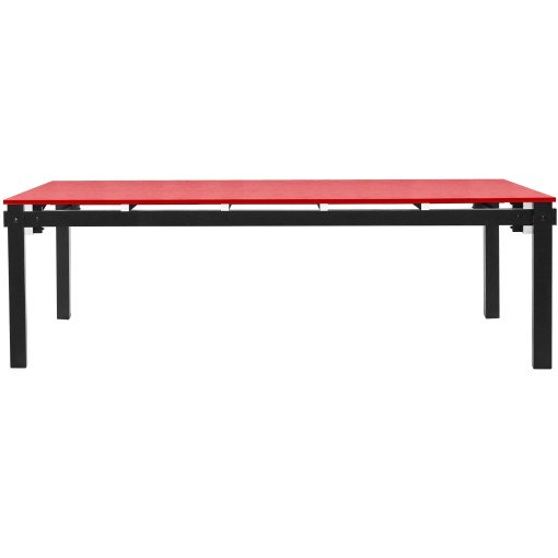 Military table tafel 240x85 Zwart-rood