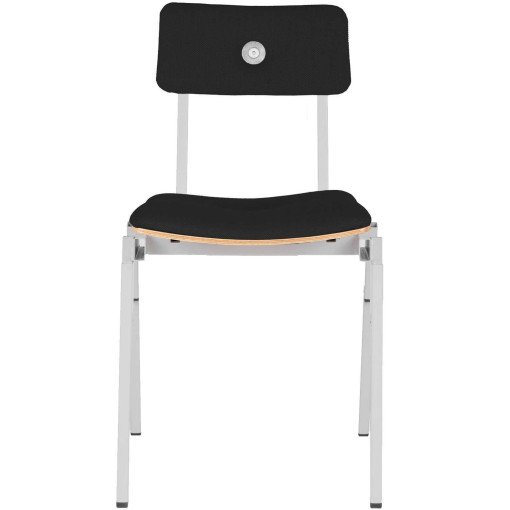 MITW Stackable Chair gestoffeerd Uni color zwart, wit