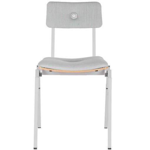 MITW Stackable Chair gestoffeerd Steelcut trio 133, wit