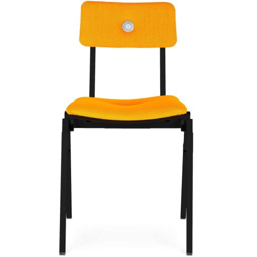 MITW Stackable Chair gestoffeerd Steelcut trio 453, zwart