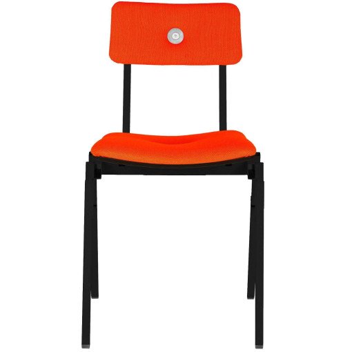 MITW Stackable Chair gestoffeerd Steelcut trio 533, zwart