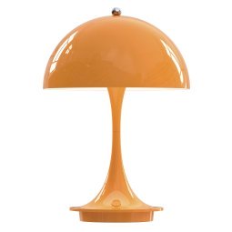 Panthella tafellamp V2 Ø16 LED oplaadbaar oranje