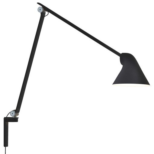 NJP long arm wandlamp LED zwart