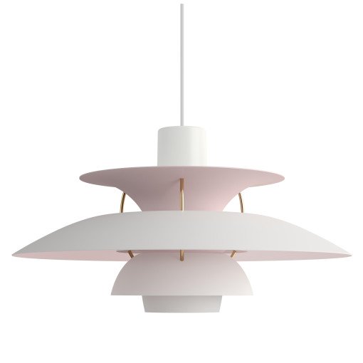 PH 5 hanglamp Anniversary Matte White/Pale Rose