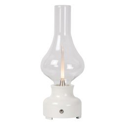 Jason tafellamp LED oplaadbaar wit