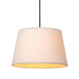 Woolly hanglamp beige