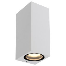 Zaro 2 wandlamp buiten IP44 vierkant wit