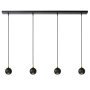 Favori 4 cluster hanglamp lineair zwart