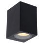 Zaro 1 wandlamp buiten IP44 vierkant zwart