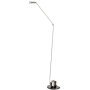 Daphine Terra vloerlamp LED  3000K geborsteld nikkel