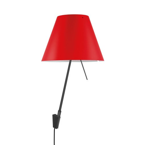 Costanzina wandlamp zwart/Primary Red