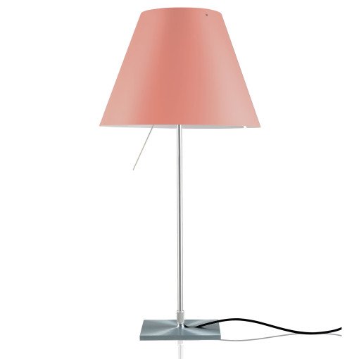 Costanza tafellamp vast met uitschakelaar aluminium/Edgy Pink