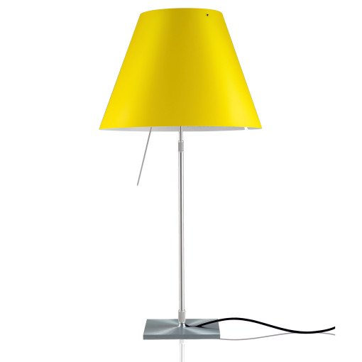 Costanza tafellamp telescopisch met dimmer aluminium/Smart Yellow