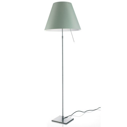 Costanza vloerlamp telescopisch met dimmer aluminium/Comfort Green