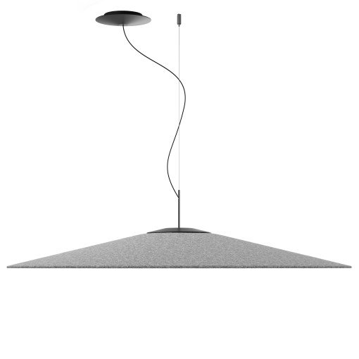 Koinè hanglamp LED Ø110 akoestisch grijs