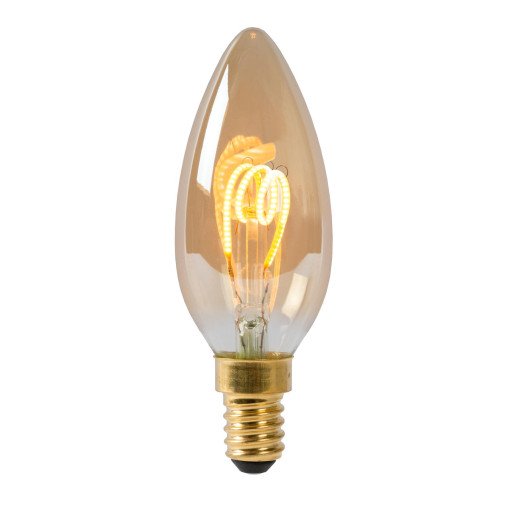 C35 LED lichtbron E14 3W 2200K amber dimbaar