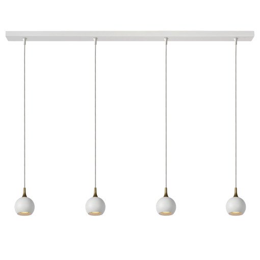 Favori 4 cluster hanglamp lineair wit