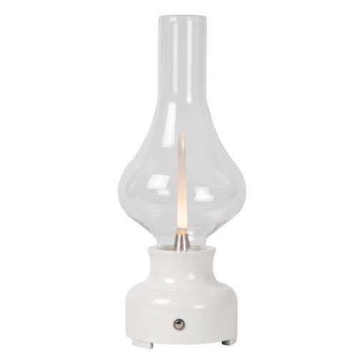 Jason tafellamp LED oplaadbaar wit
