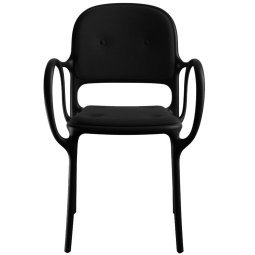 Milà gestoffeerde stoel zwart