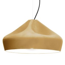 Pleat Box hanglamp Ø47 oker/wit