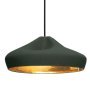 Pleat Box 36 hanglamp Ø34 donkergroen/goud