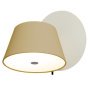 Tam Tam A wandlamp halfmat olijfgeel