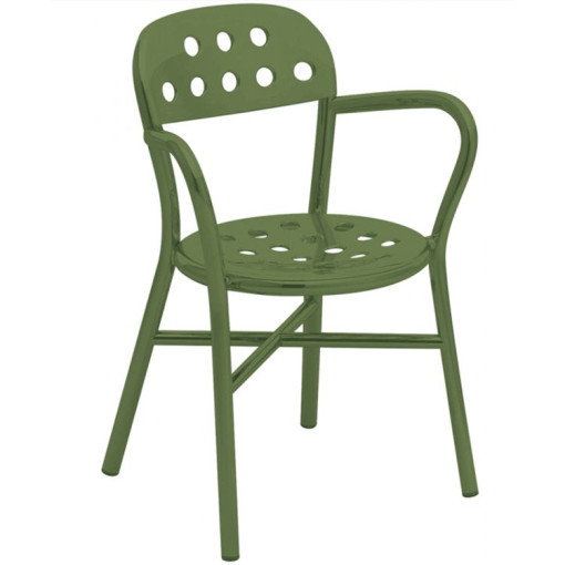 Pipe Chair met armleuning groen