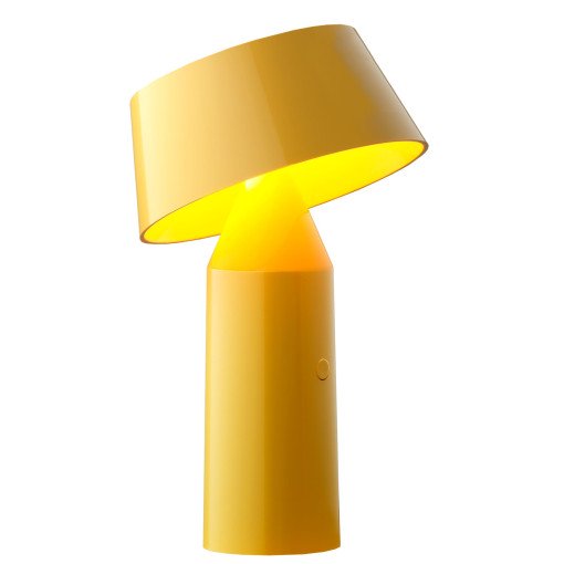 Bicoca tafellamp LED oplaadbaar geel