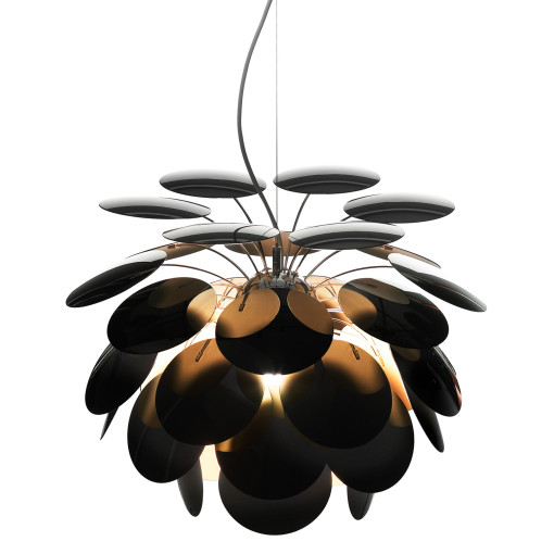 Discocó hanglamp Ø88 zwart-goud met 3m snoer