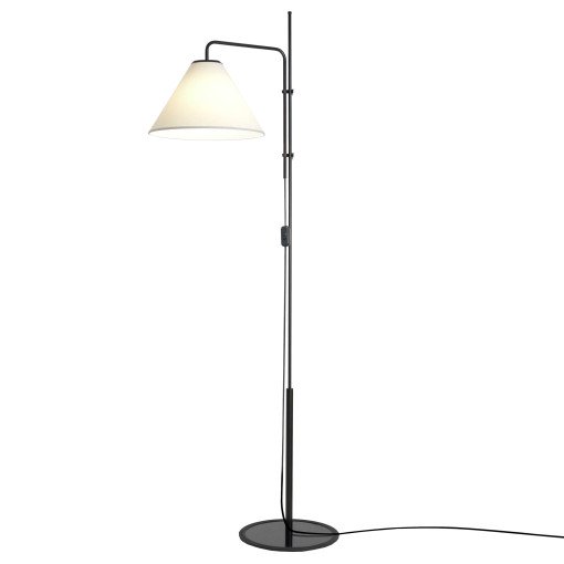 Funiculí­ Fabric vloerlamp zwart-wit