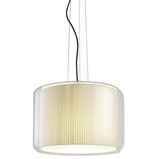 Mercer hanglamp Ø44 naturel geribbeld katoen