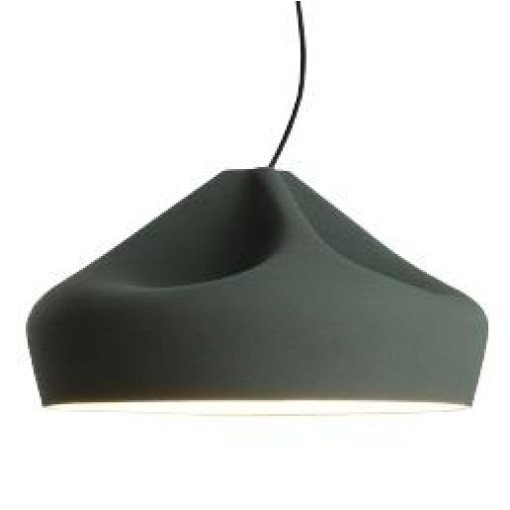 Pleat Box hanglamp Ø47 donkergroen/wit