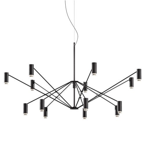 The W hanglamp Ø200 LED zwart/ivoor