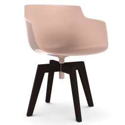 Flow Slim Color Oak stoel bruin, powder pink