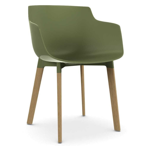 Flow Slim Color Cross Oak stoel groen