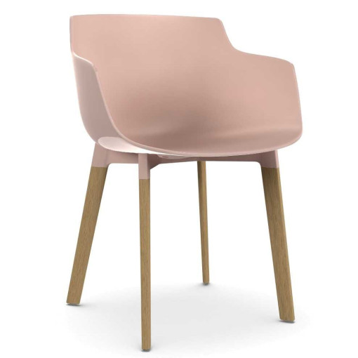 Flow Slim Color Cross Oak stoel powder pink