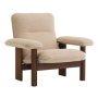 Brasilia fauteuil donker eiken Bouclé 02