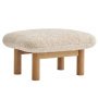 Brasilia voetenbank naturel eiken Sheepskin Naturel