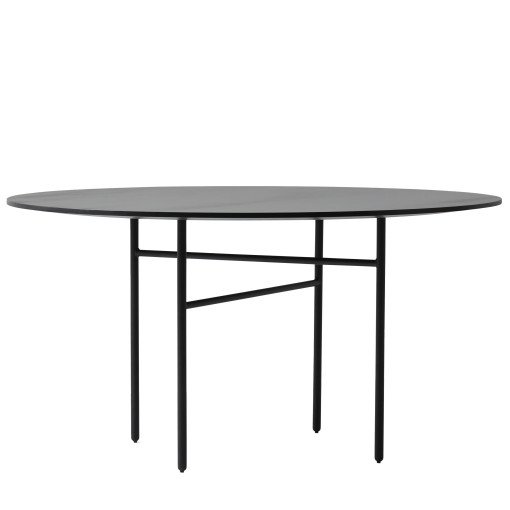 Snaregade Round tafel Ø140 zwart eiken