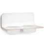 Arco hondenvoerbak wand porselein small/medium White